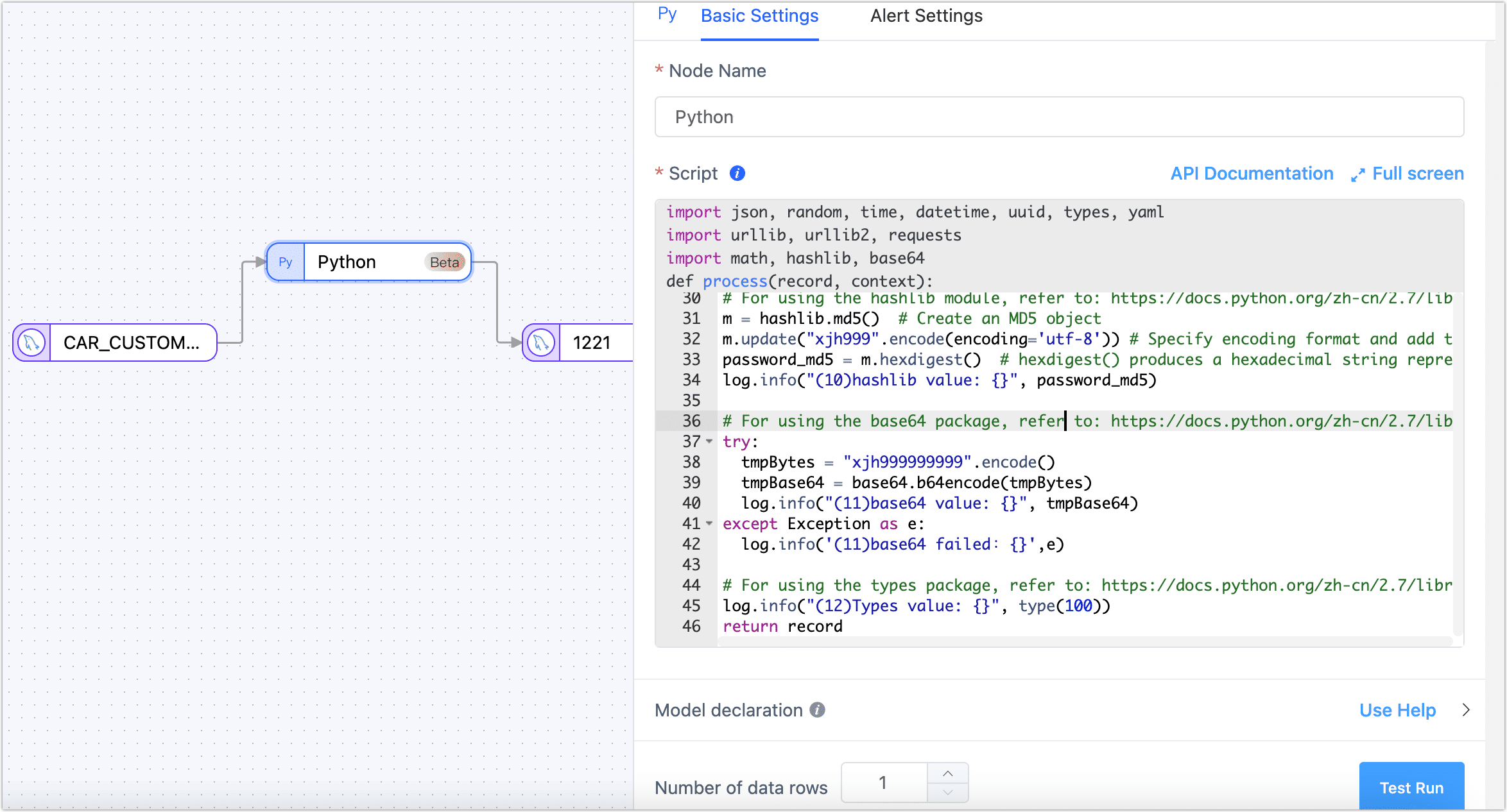 Python Node